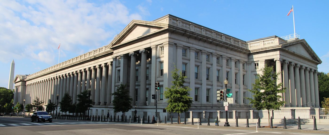 United States Treasury Building in Washington, D.C.